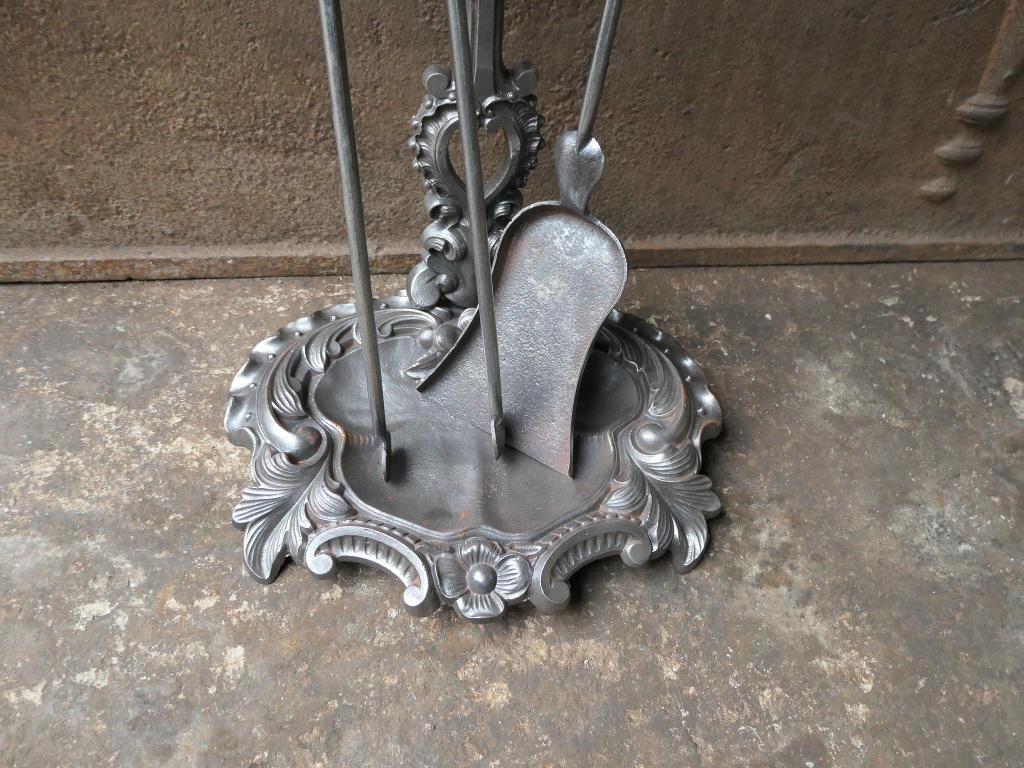 Antique French Napoleon III Fireplace Tools, 19th Century For Sale 5