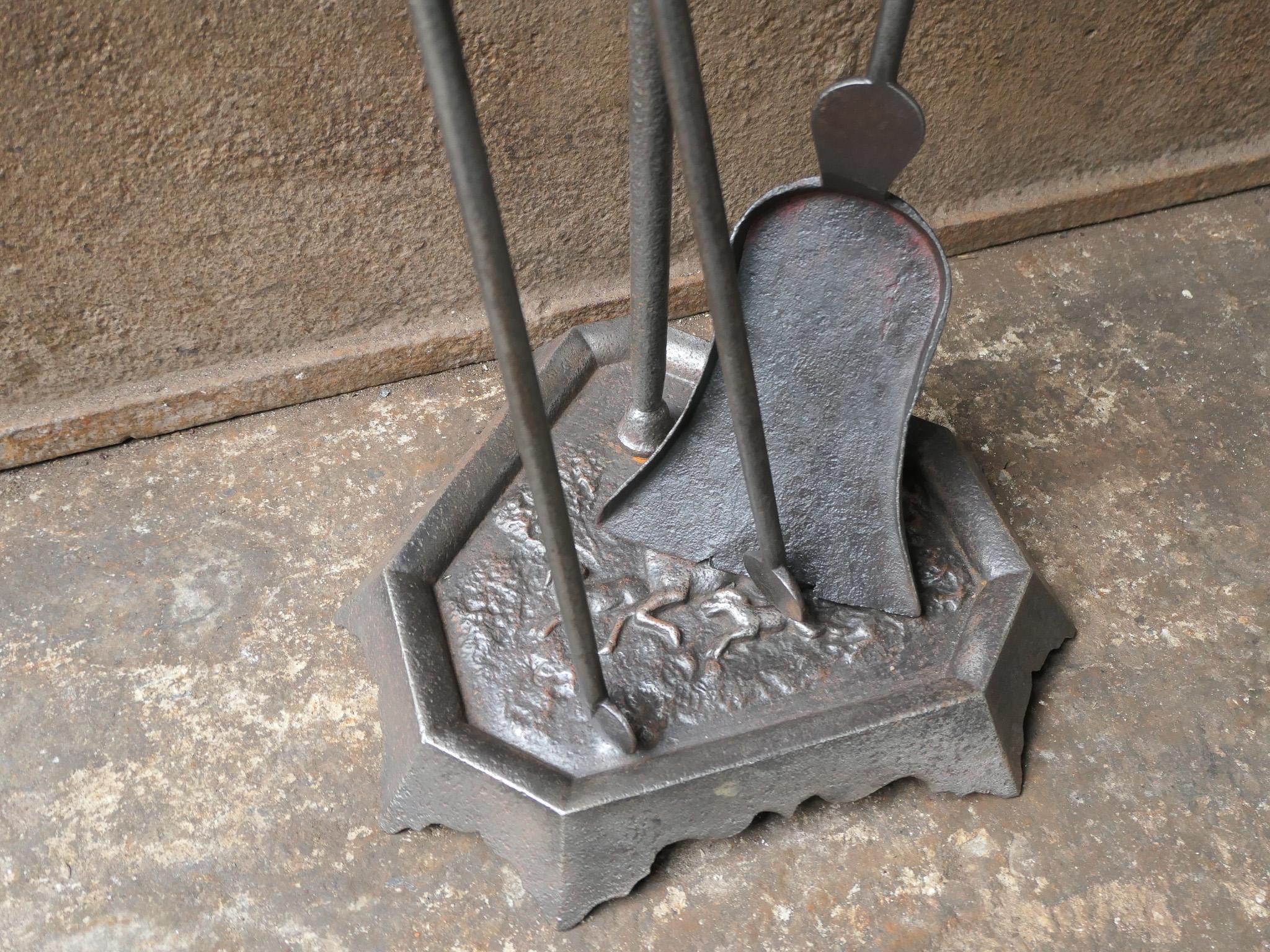 Anciens outils de cheminée Napoléon III, 19e siècle en vente 3