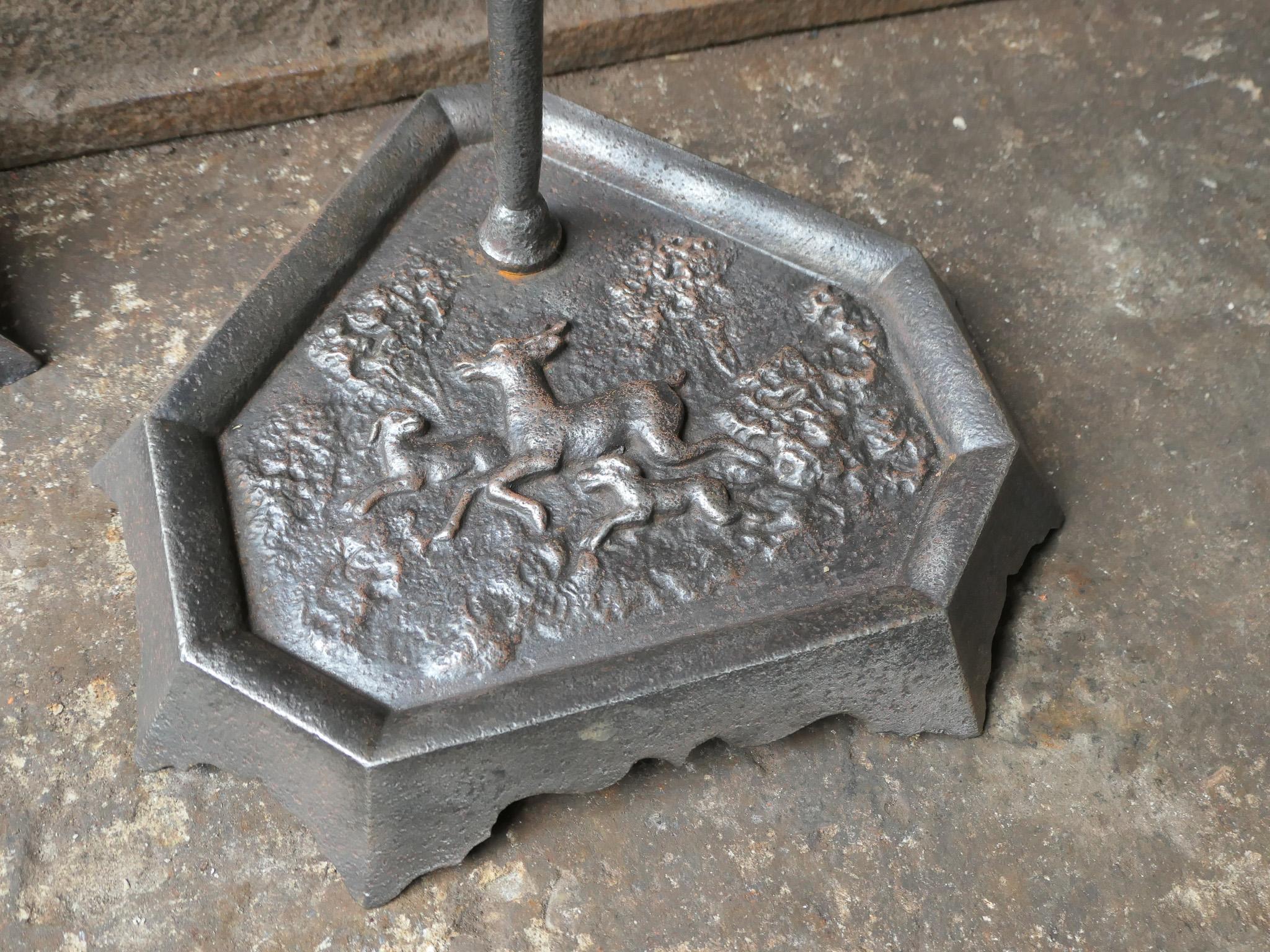 Anciens outils de cheminée Napoléon III, 19e siècle en vente 4