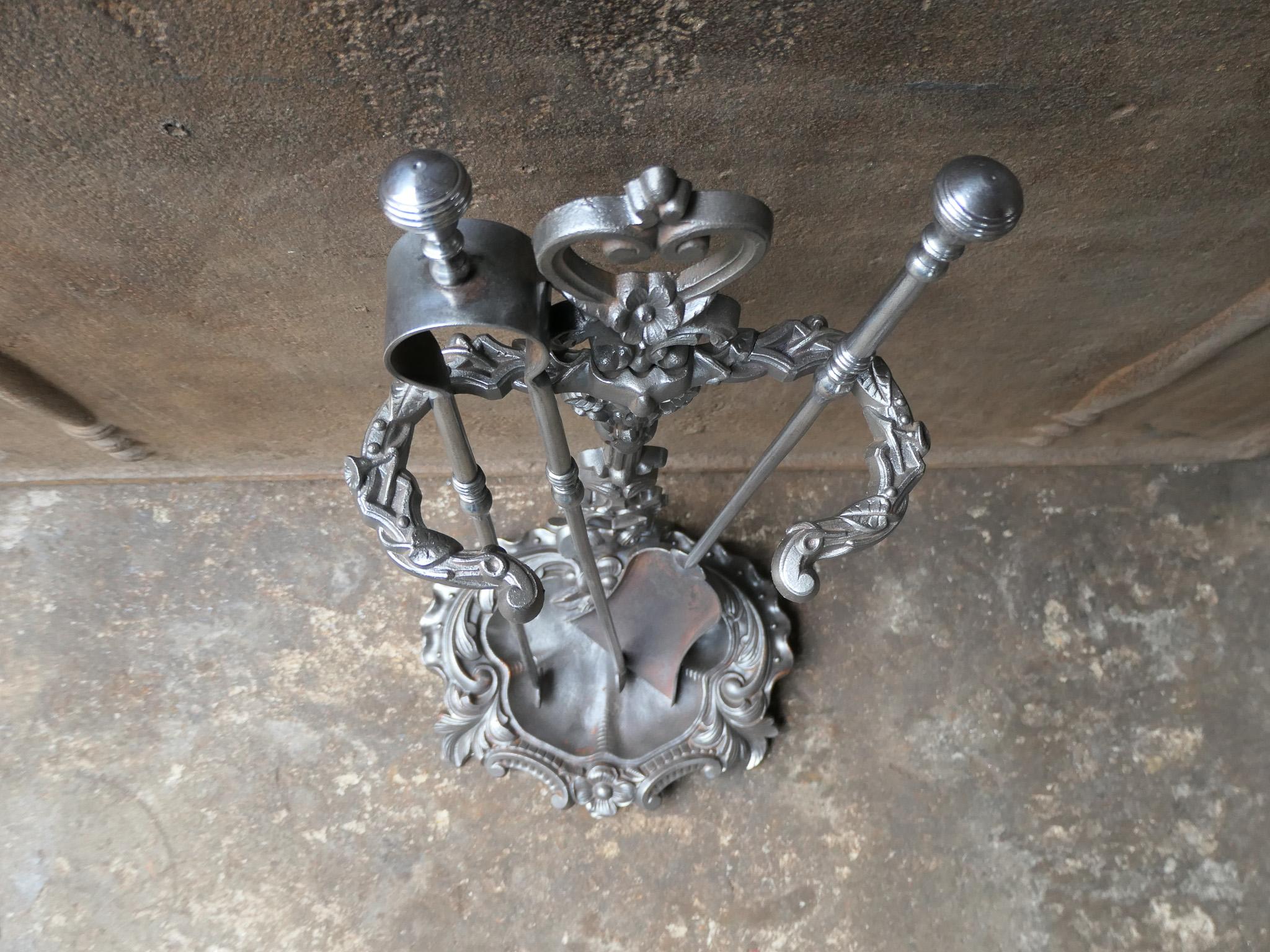 Antique French Napoleon III Fireplace Tools, 19th Century For Sale 7