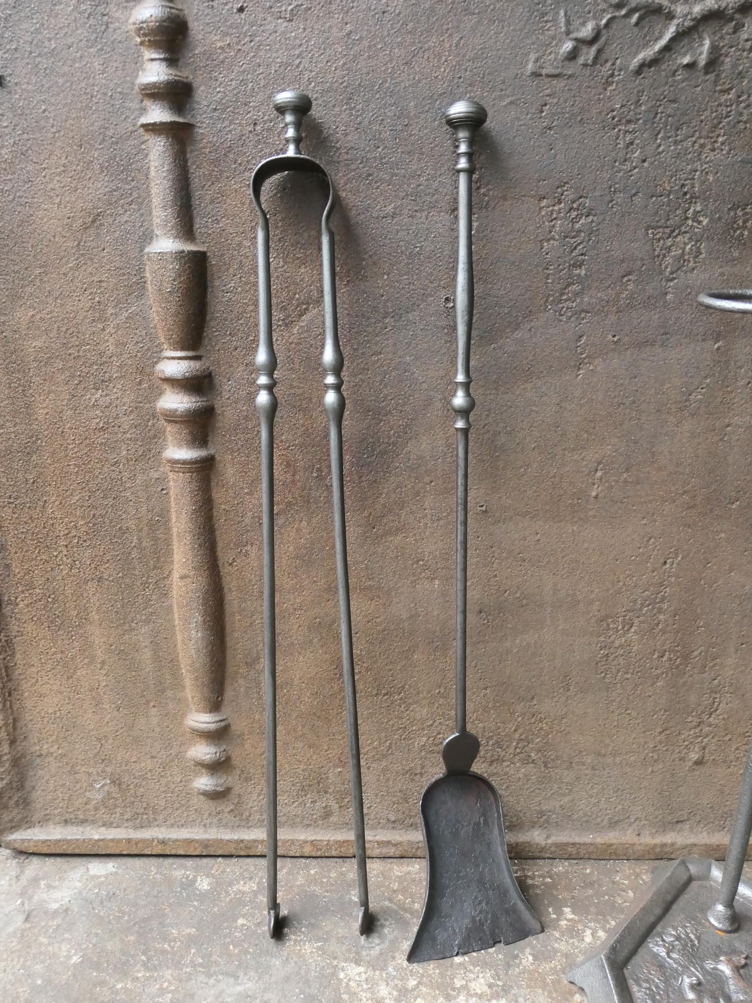 Antique French Napoleon III Fireplace Tools, 19th Century For Sale 7
