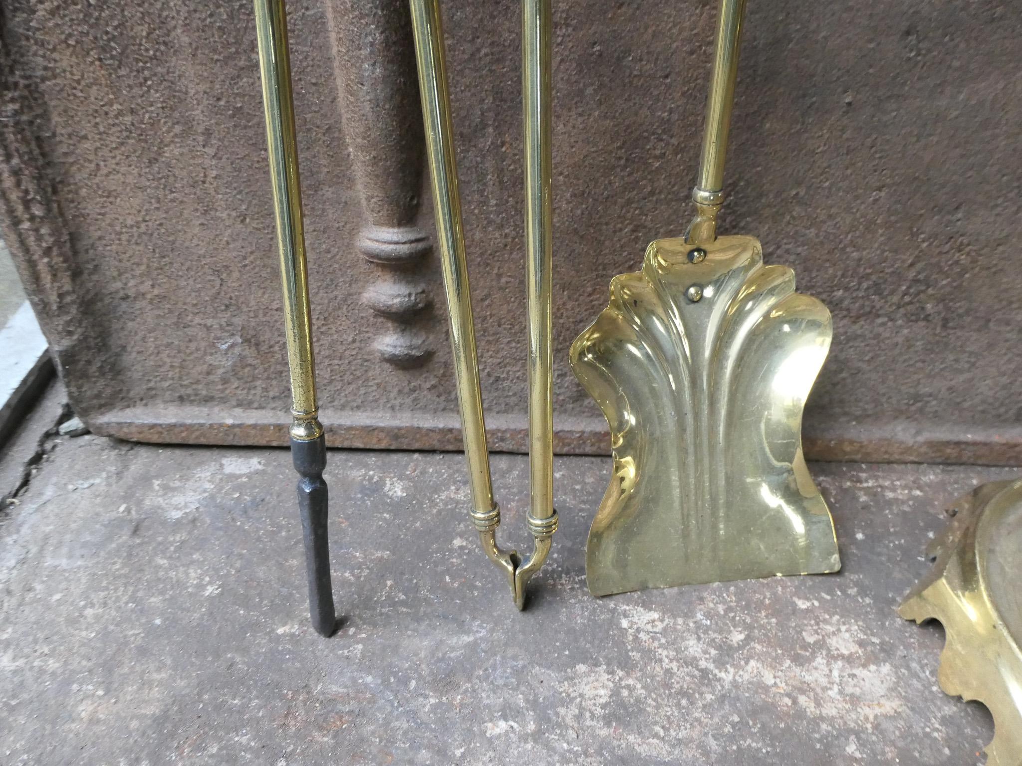 Antique French Napoleon III Fireplace Tools, 19th Century For Sale 8