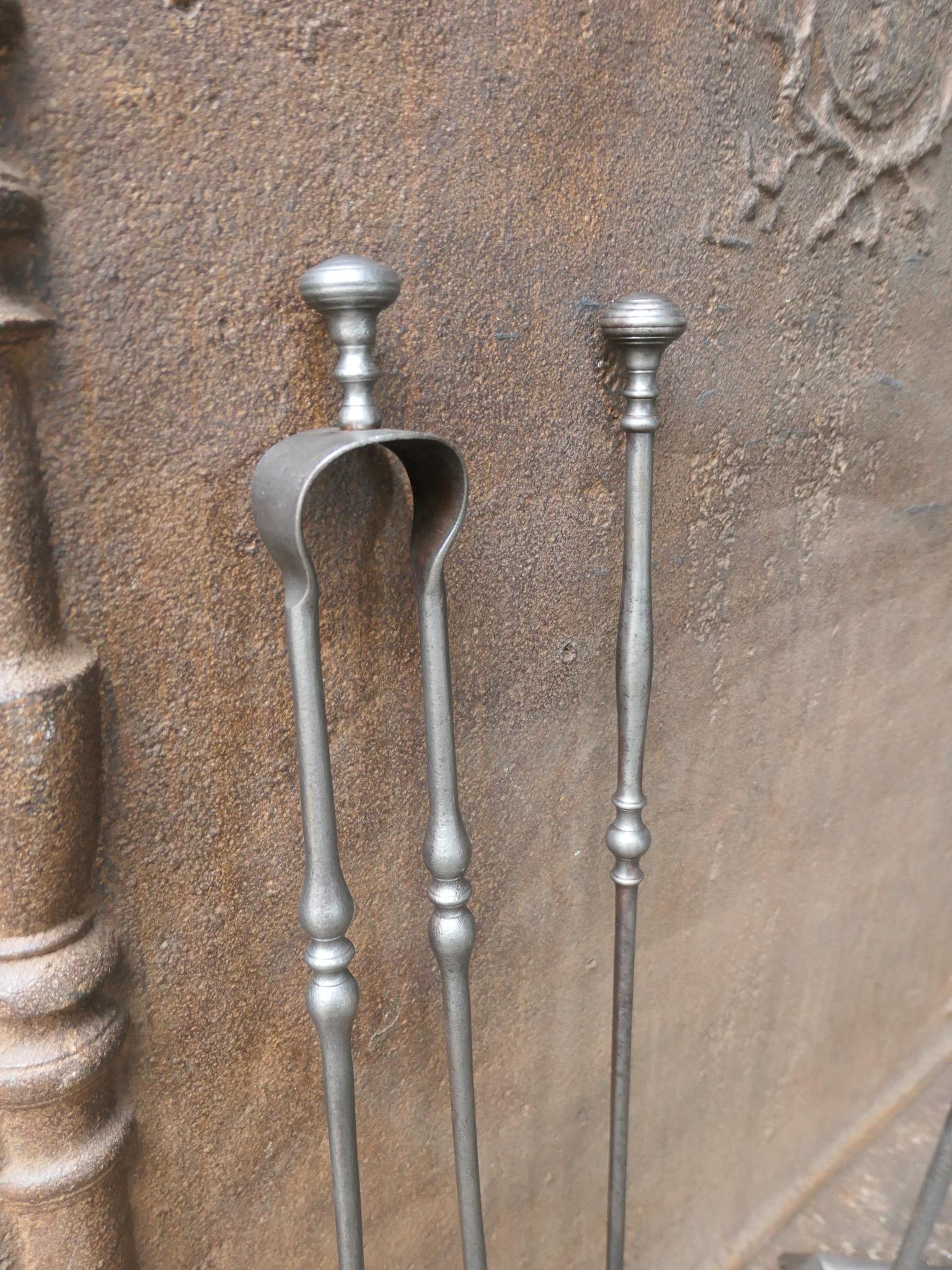 Antique French Napoleon III Fireplace Tools, 19th Century For Sale 9