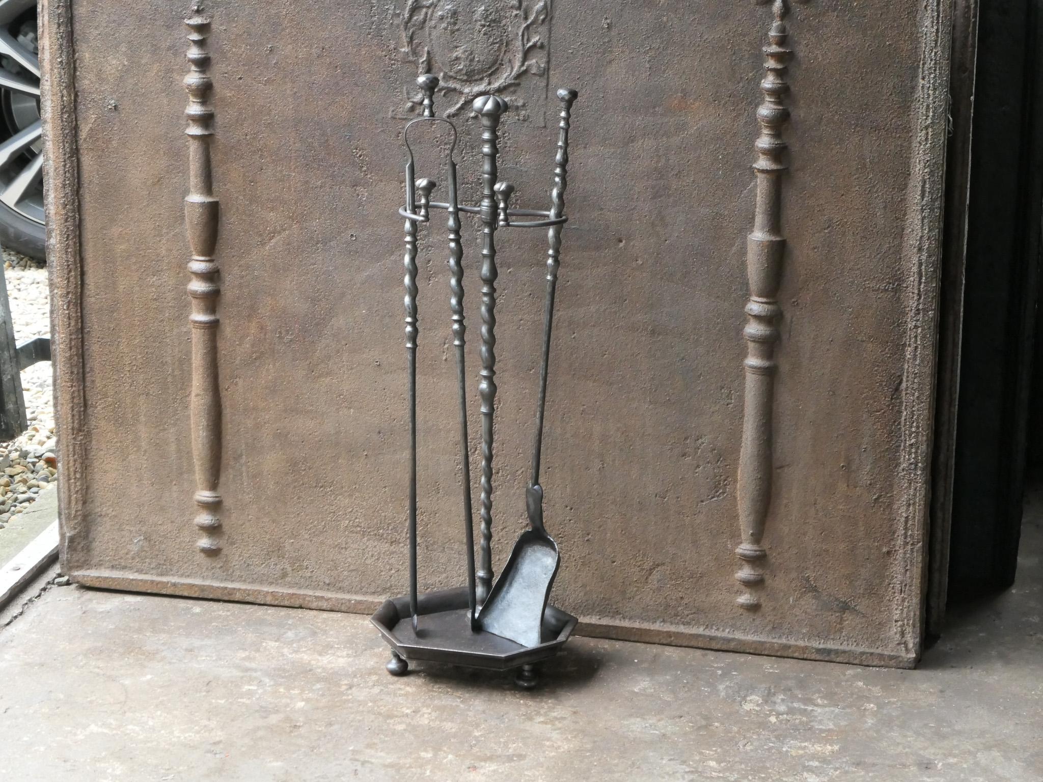 Antike französische Napoleon III.-Kaminwerkzeuge, 19. Jahrhundert im Zustand „Gut“ im Angebot in Amerongen, NL
