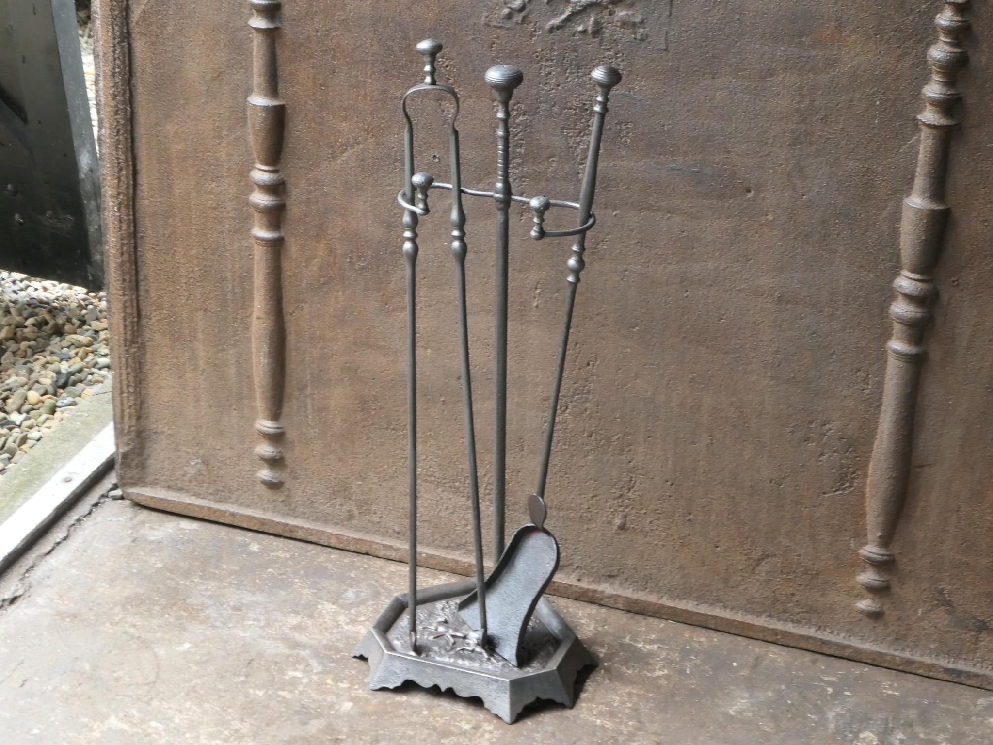 XIXe siècle Anciens outils de cheminée Napoléon III, 19e siècle en vente