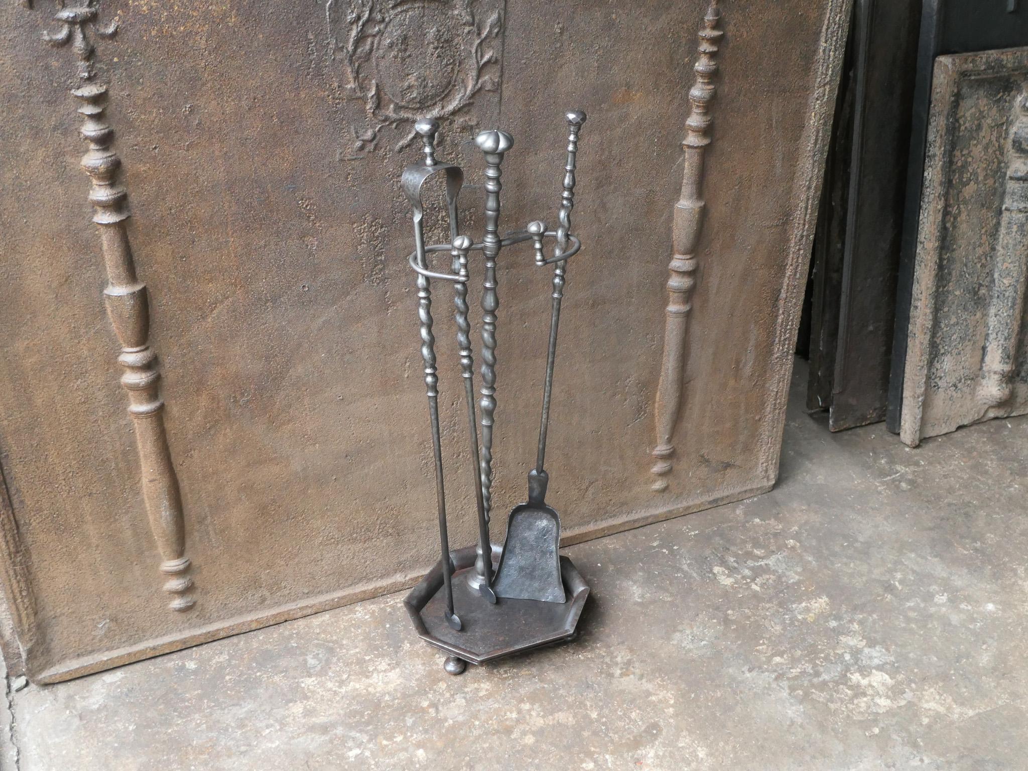 Antique French Napoleon III Fireplace Tools, 19th Century For Sale 2