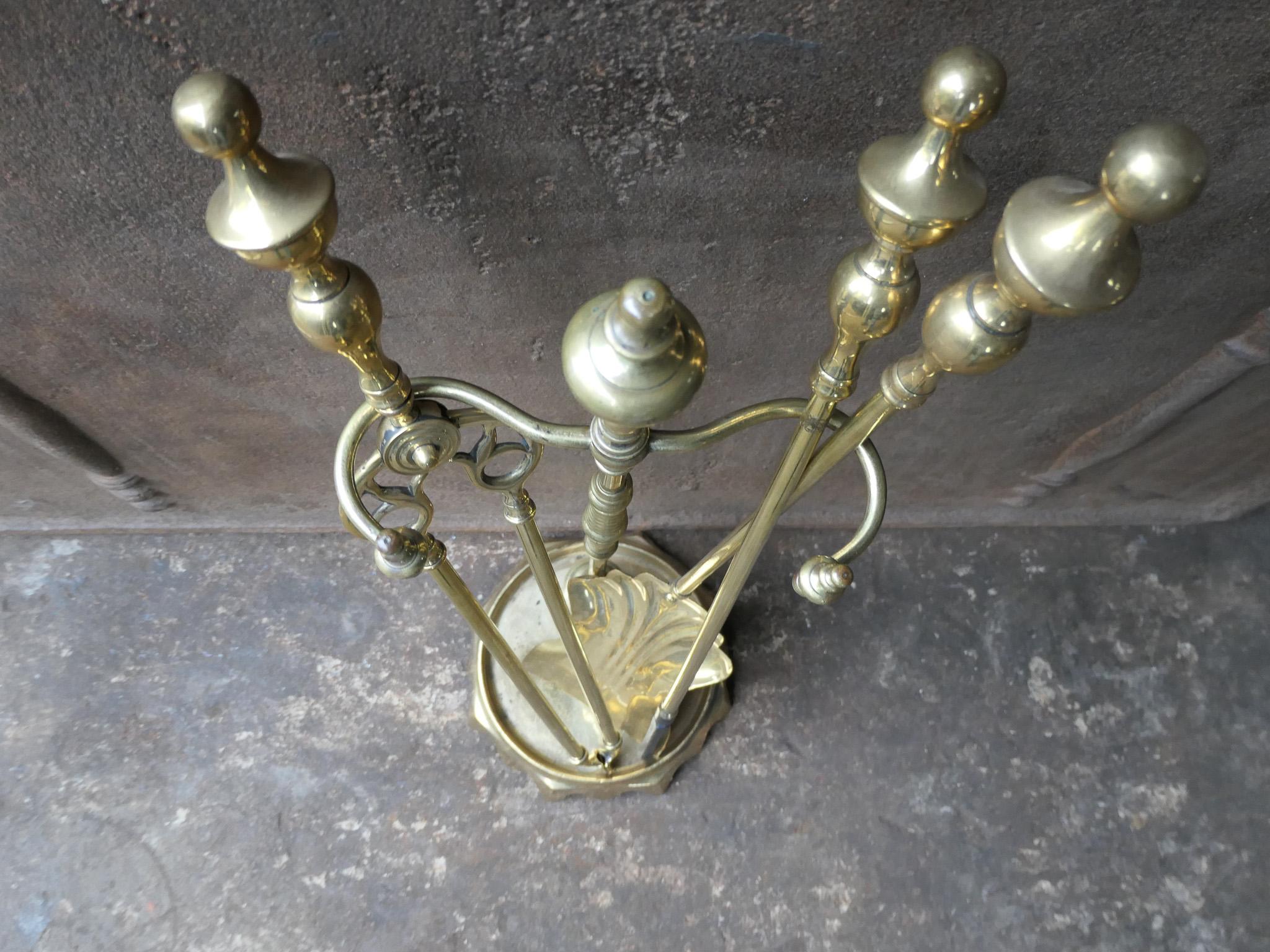 Antique French Napoleon III Fireplace Tools, 19th Century For Sale 4