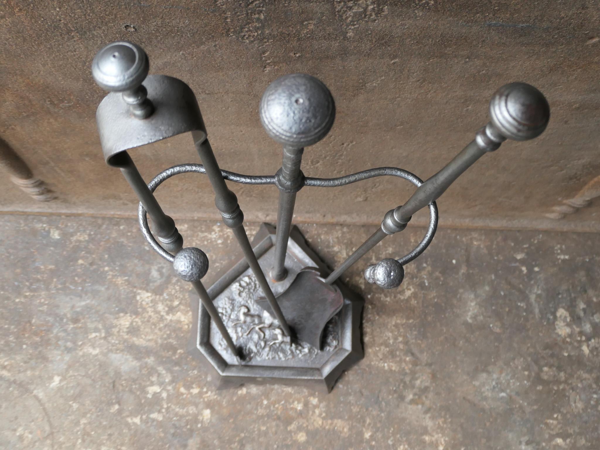 Anciens outils de cheminée Napoléon III, 19e siècle en vente 2