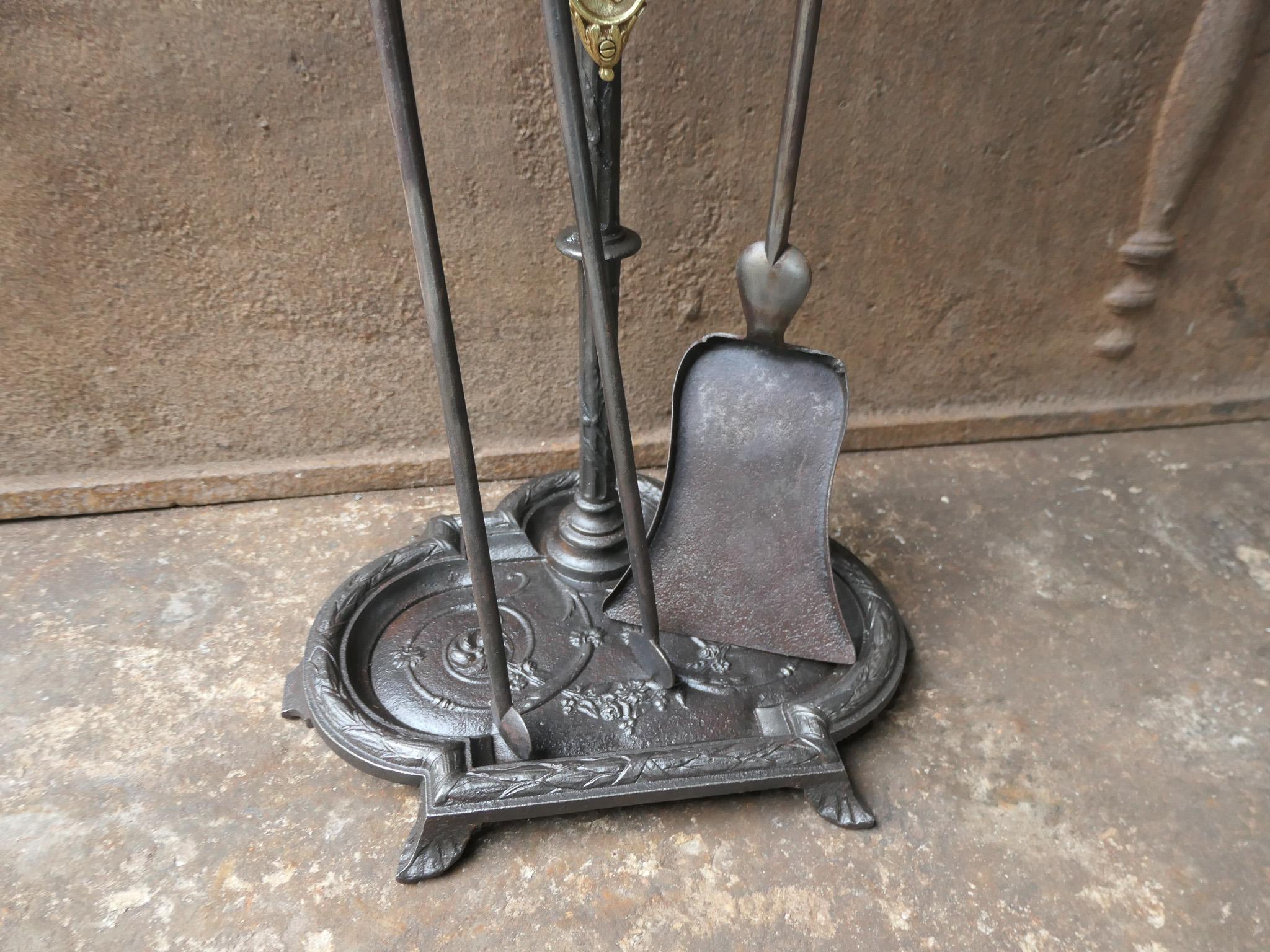 Antique French Napoleon III Fireplace Tools, 19th Century For Sale 4