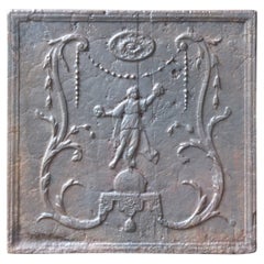 Antique French Napoleon III 'Fortuna' Fireback / Backsplash, 19th Century
