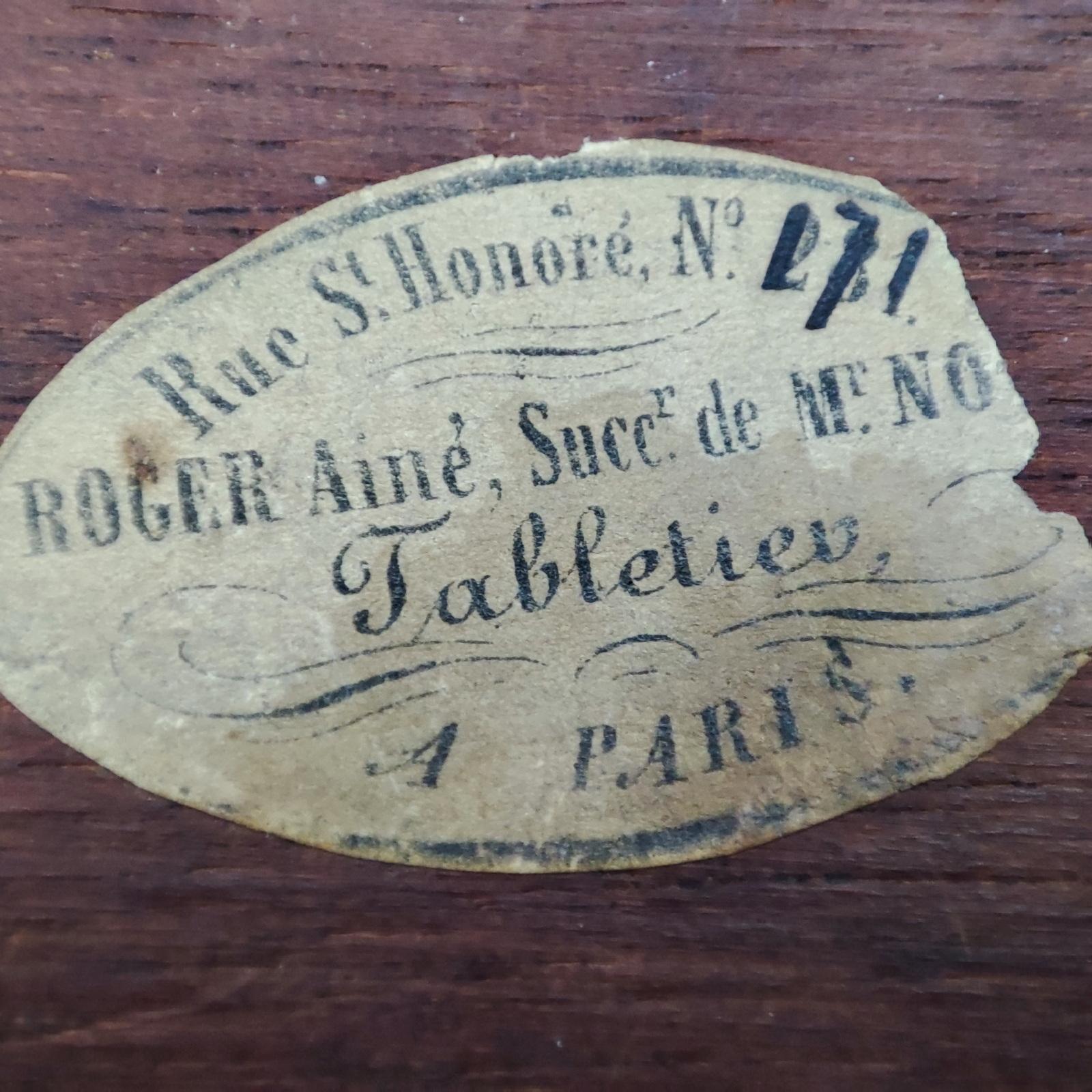 Ancienne boîte à gibier française Napoléon III en marqueterie de Boulle en vente 11