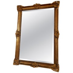 Antique French Napoleon III Giltwood Wall Mirror, 19th Century