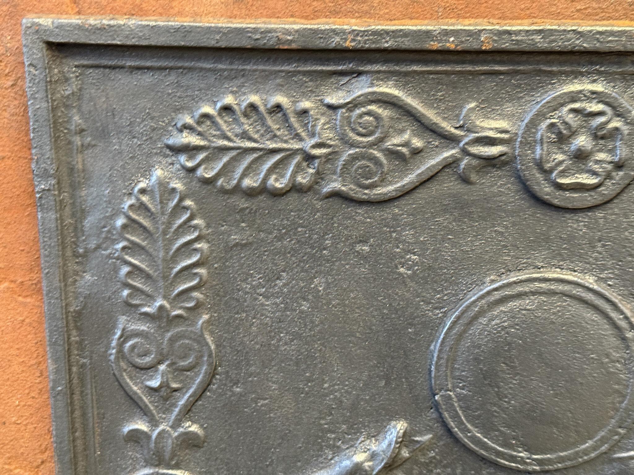 Antique French Napoleon III 'Hercules and the Snake' Fireback / Backsplash For Sale 1