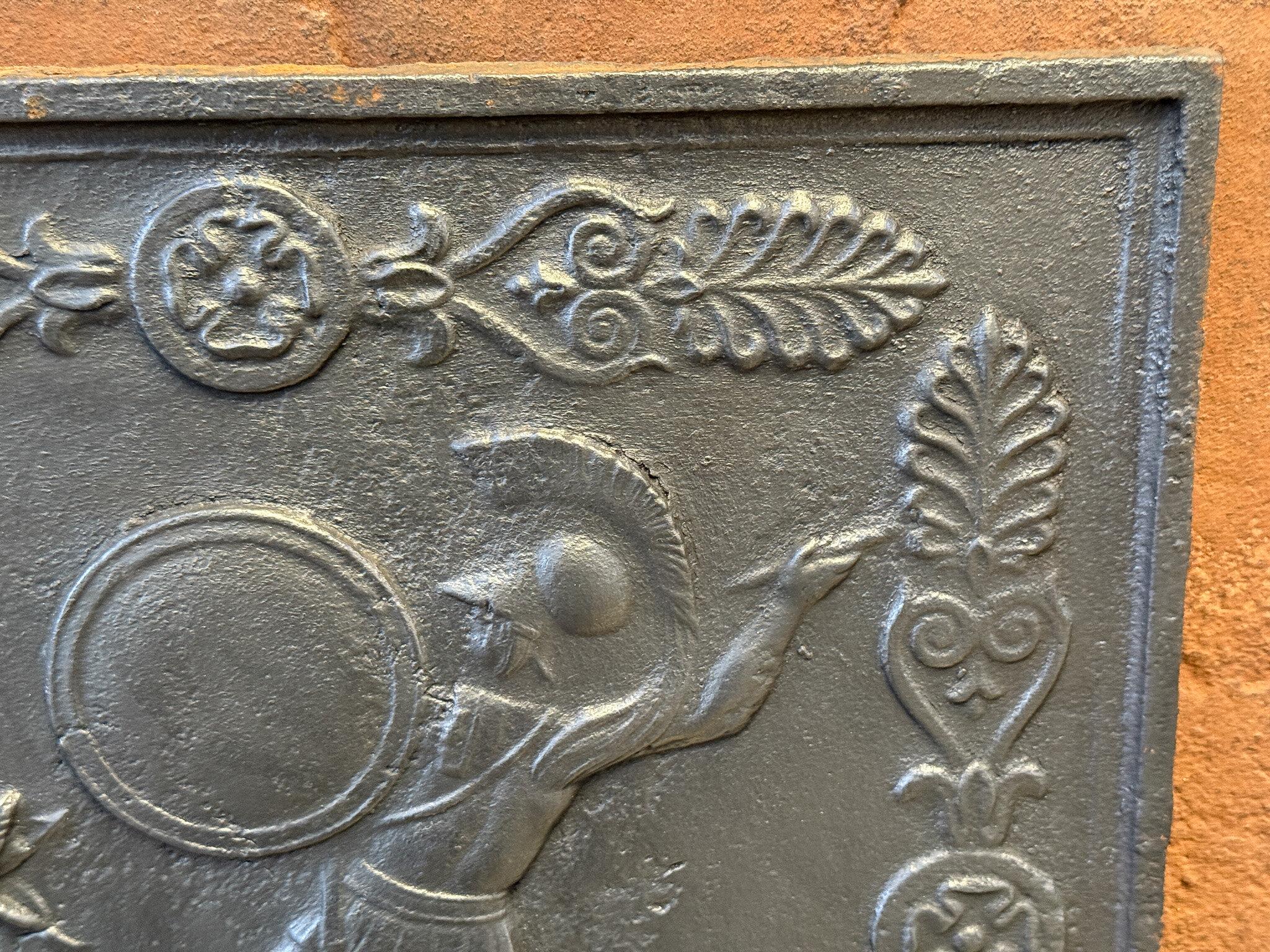Antique French Napoleon III 'Hercules and the Snake' Fireback / Backsplash For Sale 2