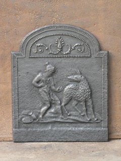 Antique French Napoleon III 'Little Red Riding Hood' Fireback / Backsplash