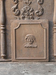 Antique French Napoleon III 'Man' Fireback / Backsplash