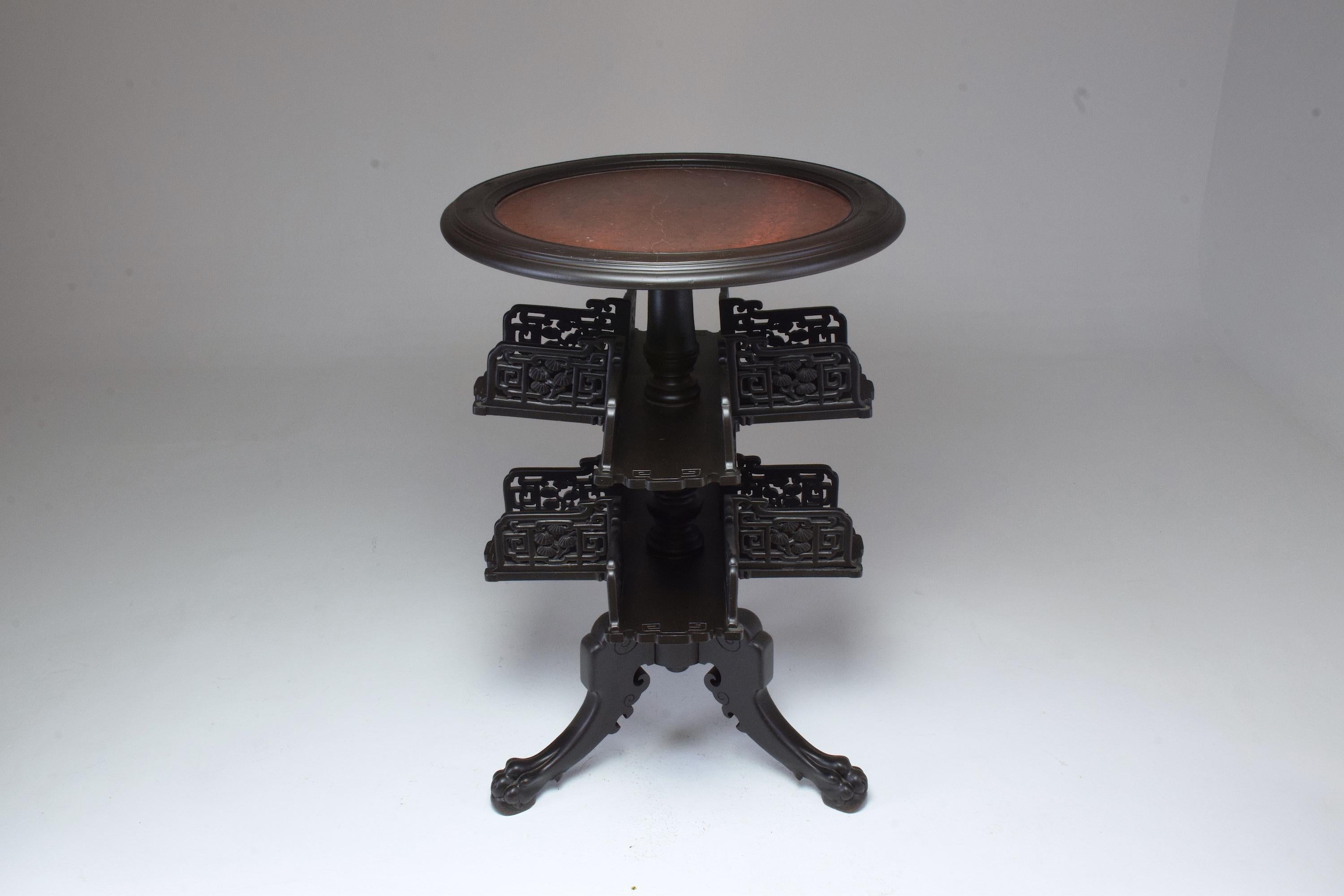 revolving end table