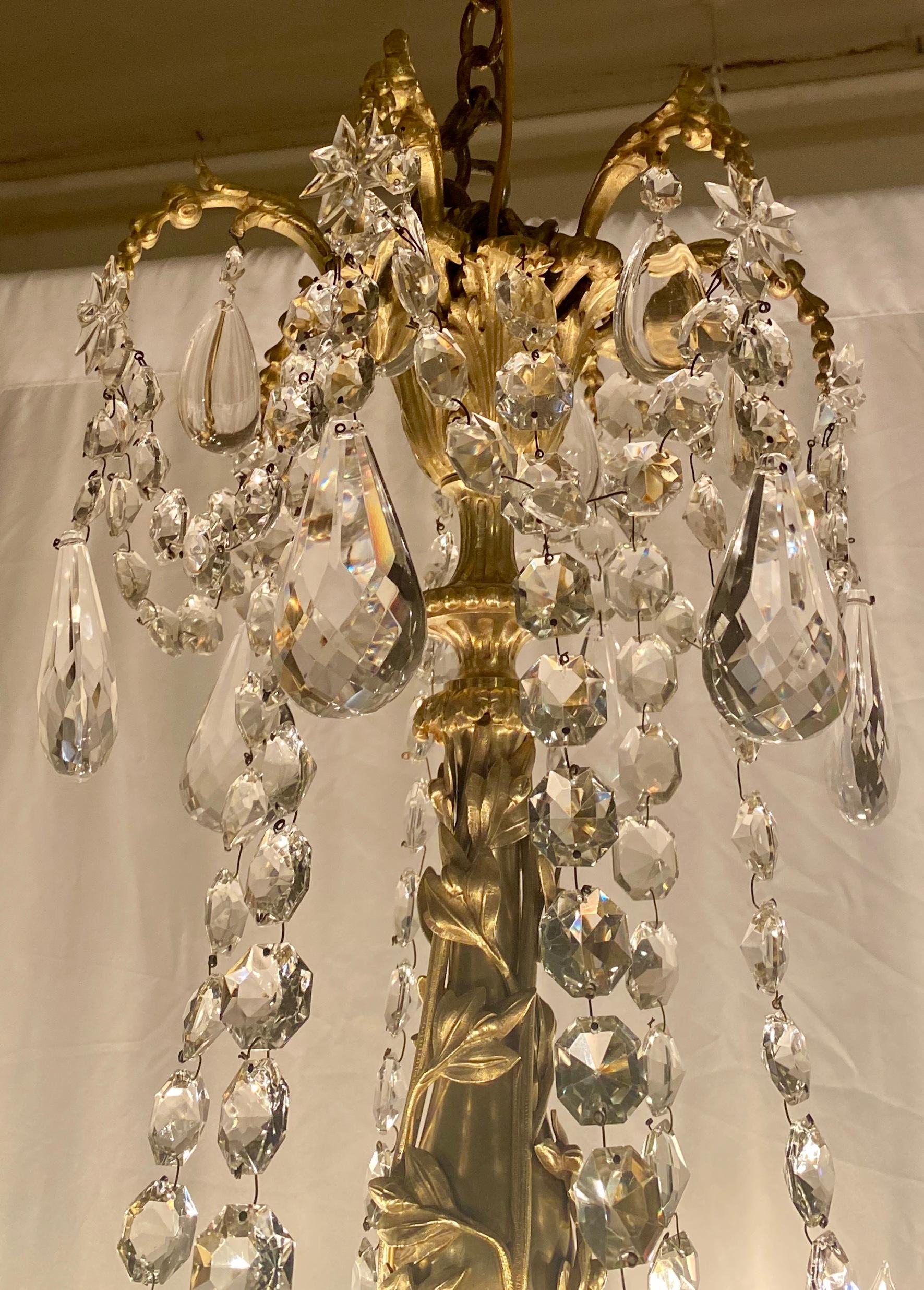 Antique French Napoleon III exceptional ormolu and crystal 24-light chandelier, circa 1880-1890.
CHC225.