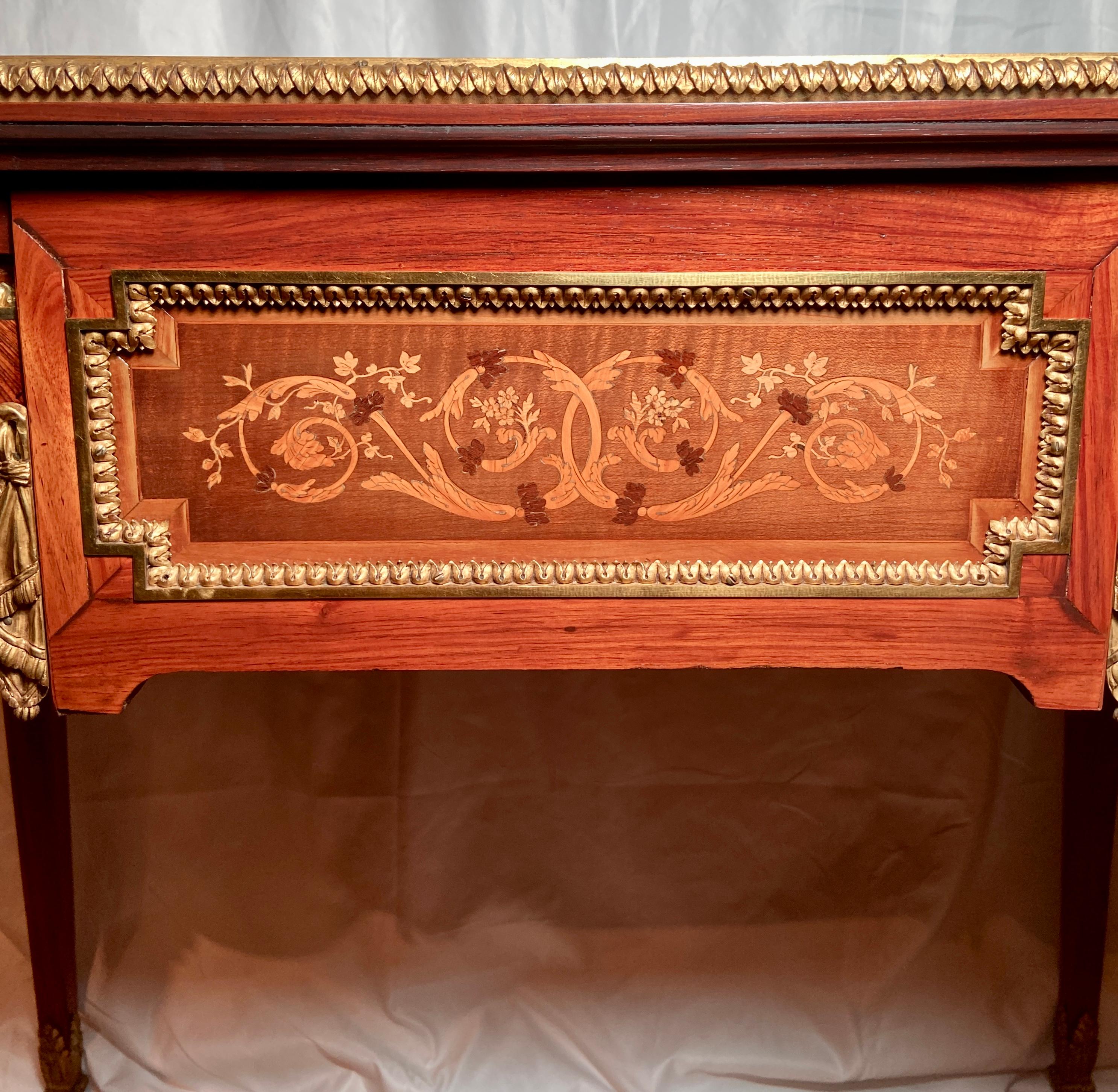 Antique French Napoleon III Ormolu Mounted Table Desk & Jardiniere, Circa 1865 For Sale 3