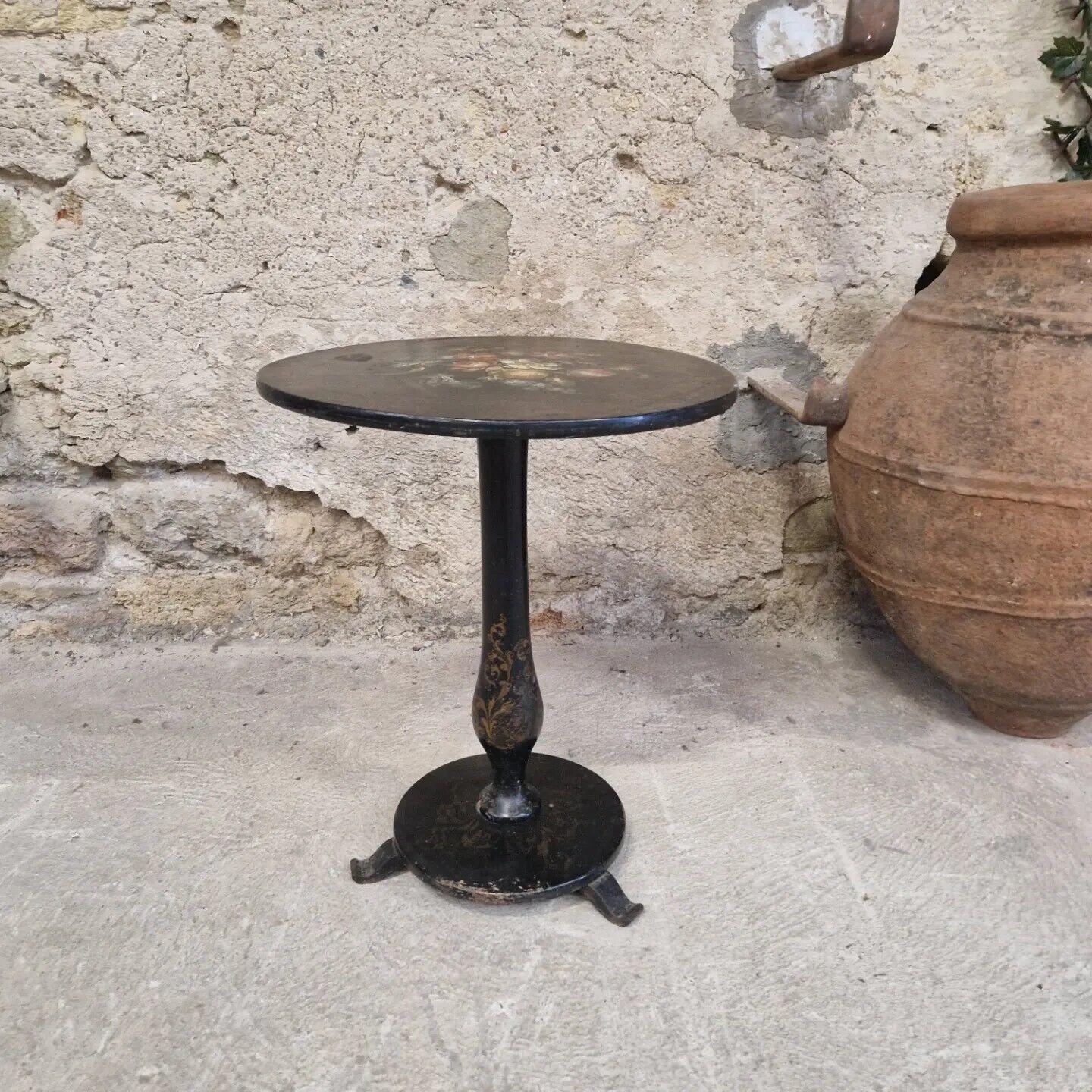 19th Century Antique French Napoleon III Pedestal Table  For Sale