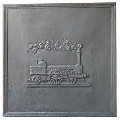 Antique French Napoleon III Period Fireback / Backsplash, 19th Century Antique French Napoleon III Period Fireback / Backsplash, 19th Century