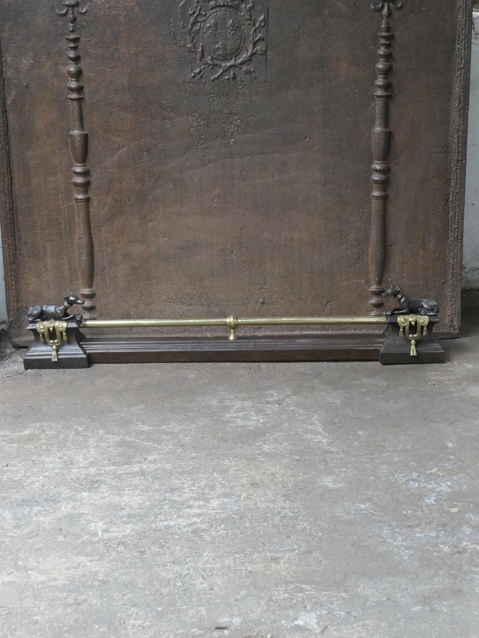 Napoleone III Antique French Napoleon III Period Fireplace Fender, XIX secolo in vendita