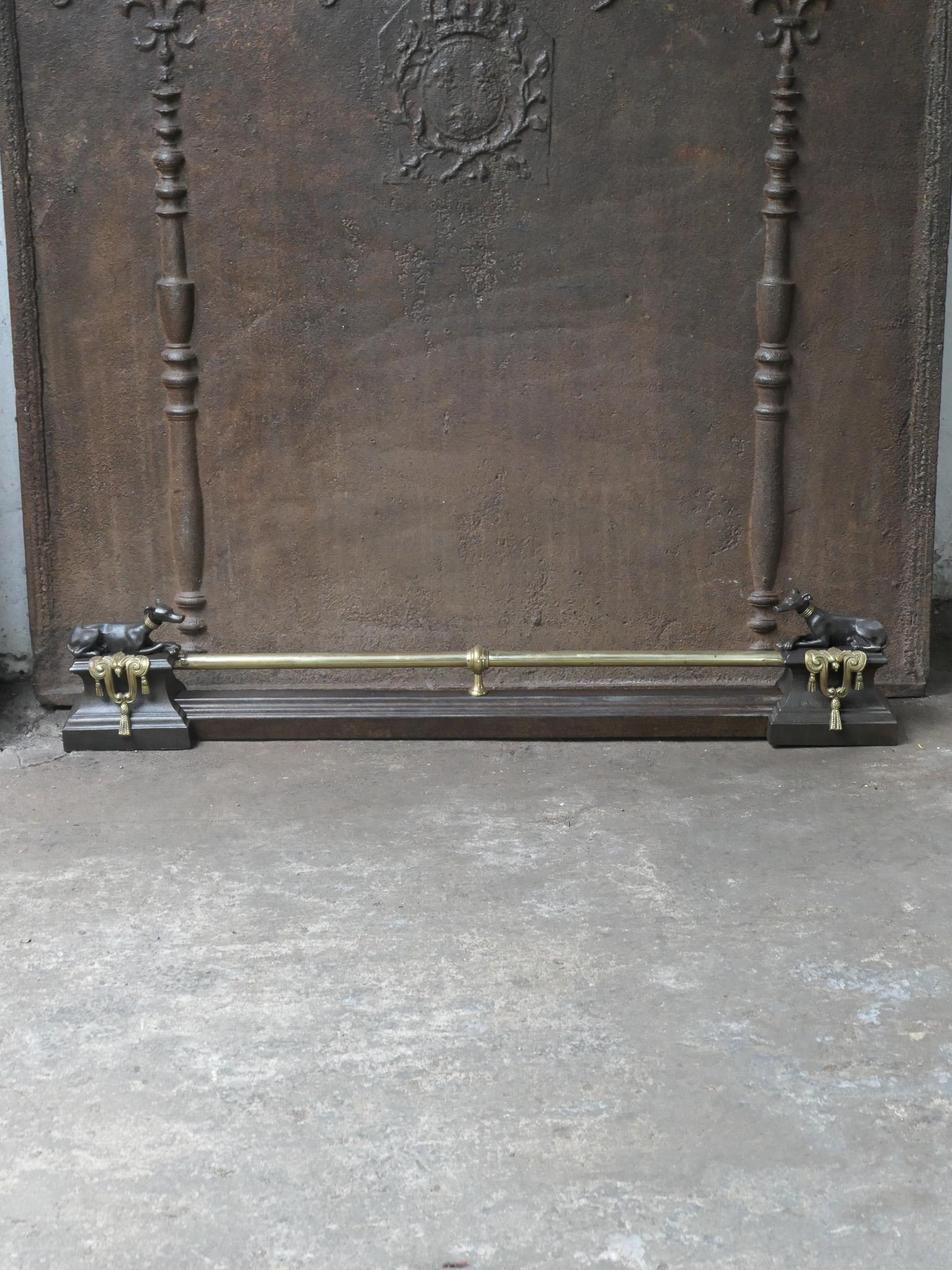 Francese Antique French Napoleon III Period Fireplace Fender, XIX secolo in vendita