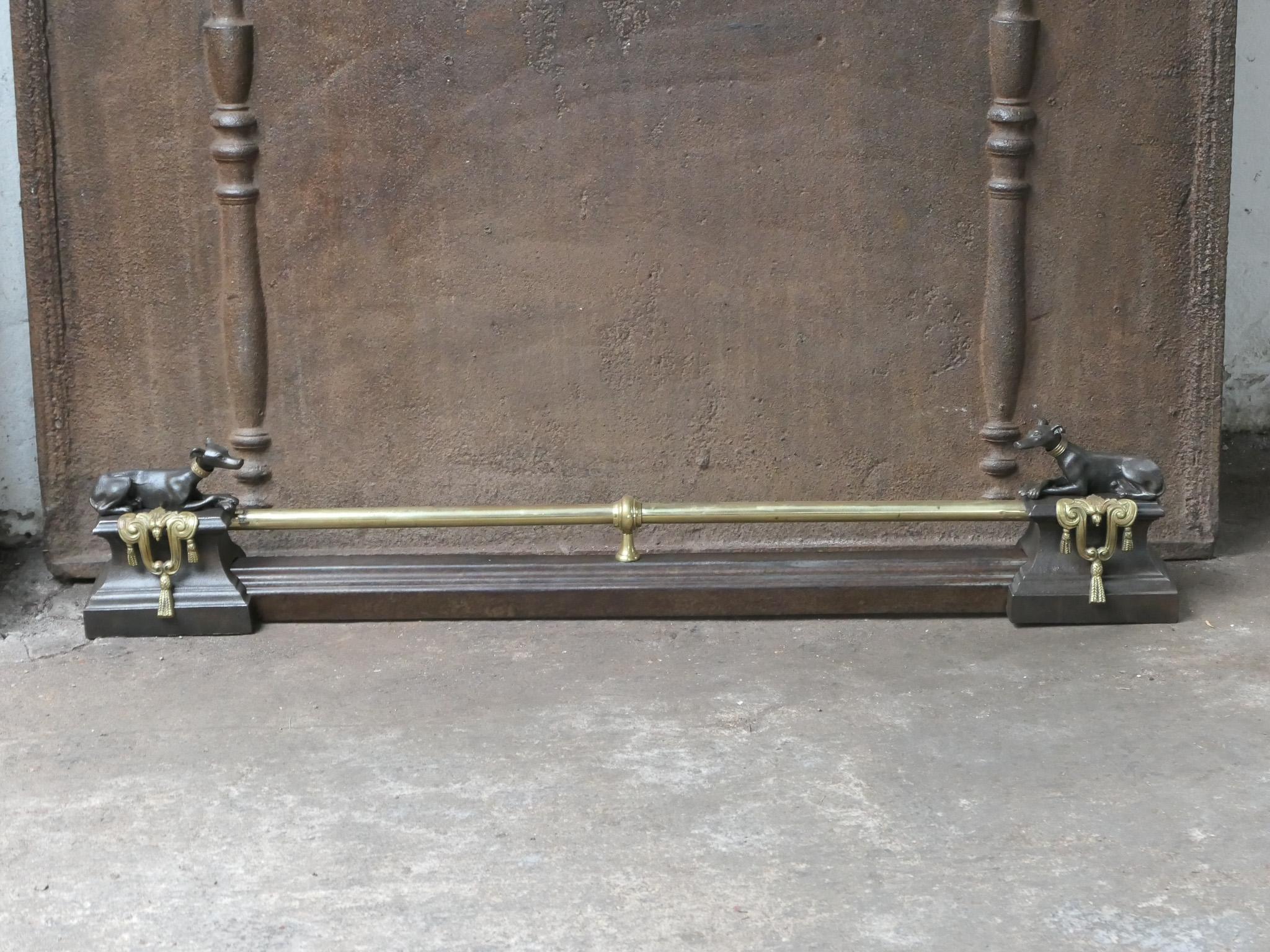 Calco Antique French Napoleon III Period Fireplace Fender, XIX secolo in vendita