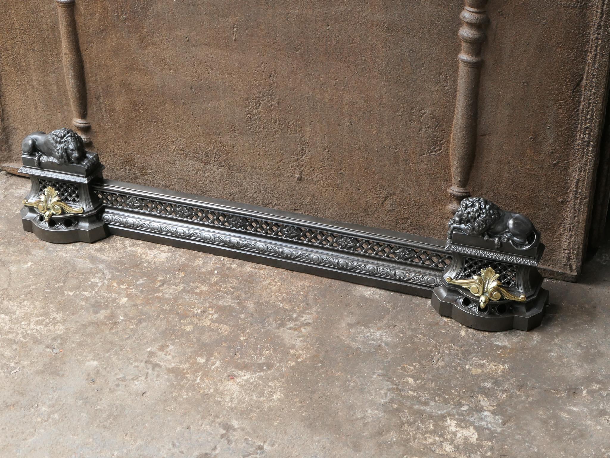 Antique French Napoleon III Period Fireplace Fender, 19th Century For Sale 1