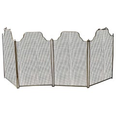 Antique French Napoleon III Period Fireplace Screen, 19th Century