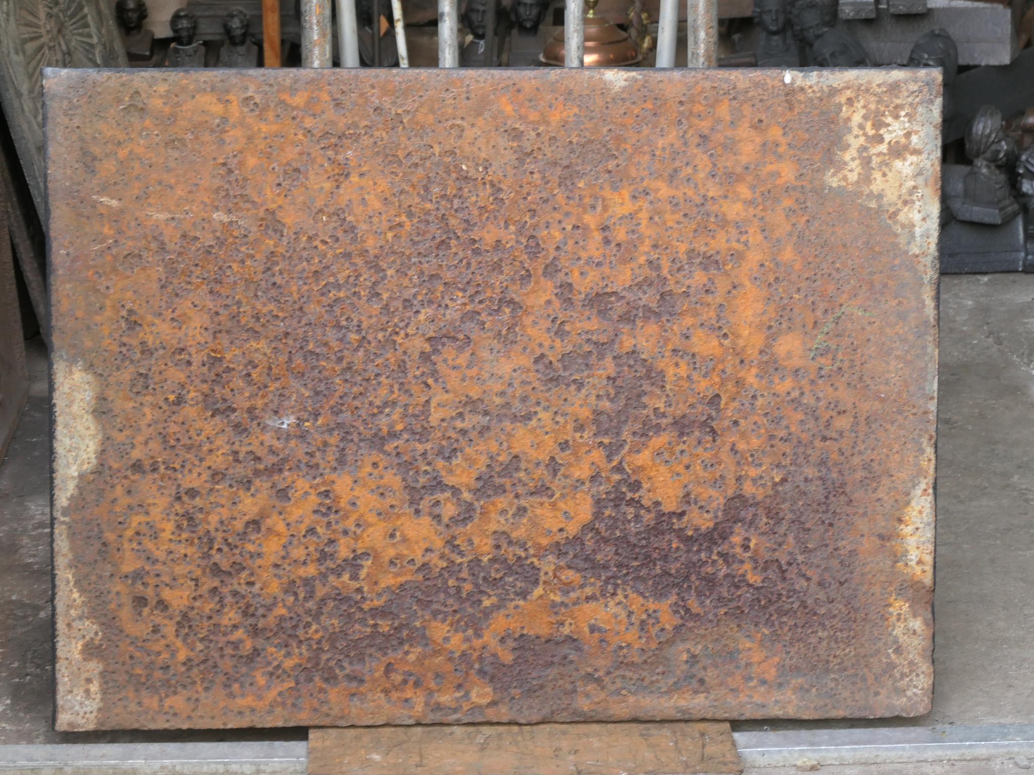 Antique French Napoleon III 'Pillars of Freedom' Fireback / Backsplash For Sale 7