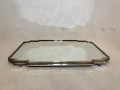 Antique French Napoleon III Silver Plated Plateau, circa 1860