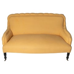 Antique French Napoleon III sofa, ready for upholstery