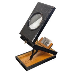 Antique French Napoleon III Stereo Graphoscope Looking Glass Photo Magnifier