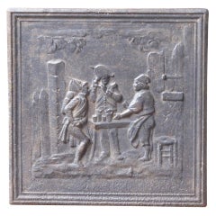 Antique French Napoleon III 
The Pub
 Fireback, 19th Century