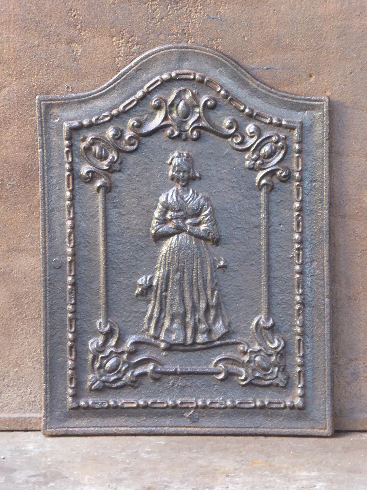 Antiker französischer Napoleon III.-Kaminschirm „Frau“ aus der Zeit Napoleons III., 19. Jahrhundert (Französisch) im Angebot