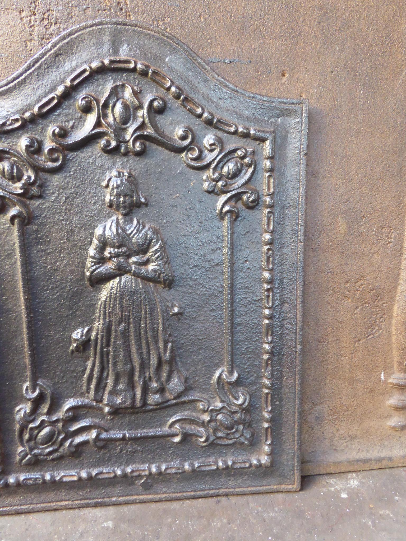 Antiker französischer Napoleon III.-Kaminschirm „Frau“ aus der Zeit Napoleons III., 19. Jahrhundert im Angebot 1