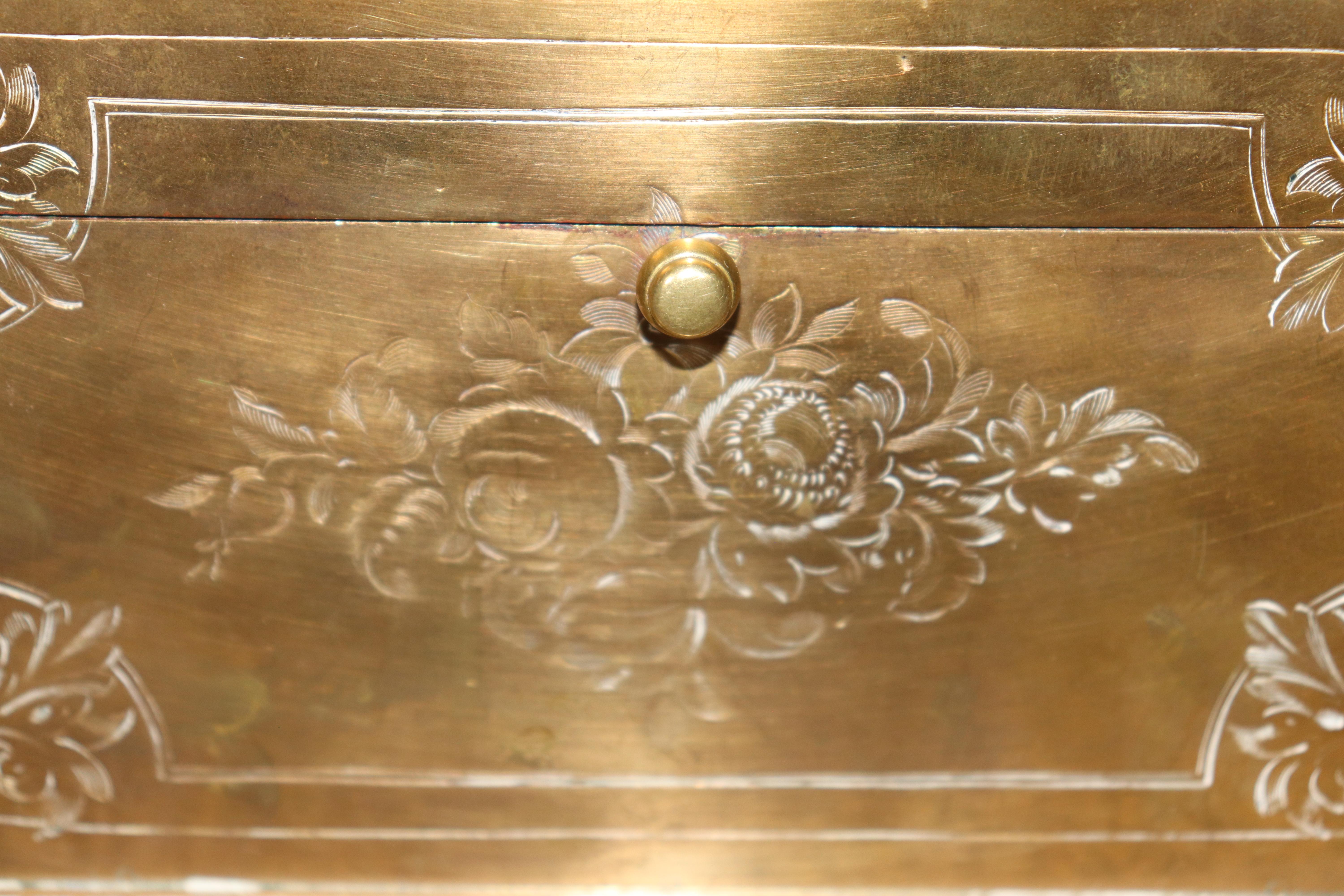 Antique French Napoleonic Style Bronze Box with Sévres Attr. Inset plaque For Sale 5