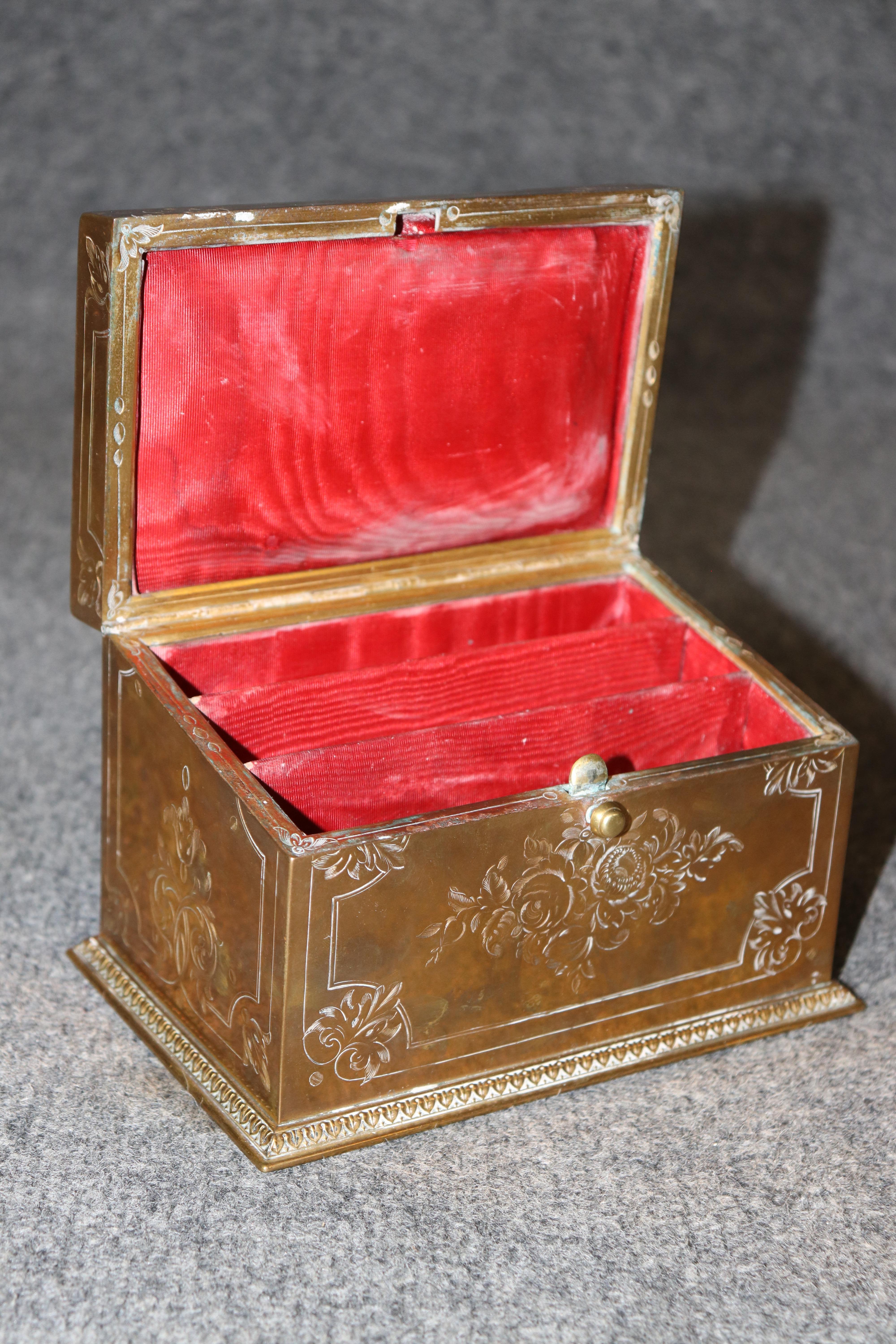 Antique French Napoleonic Style Bronze Box with Sévres Attr. Inset plaque For Sale 1