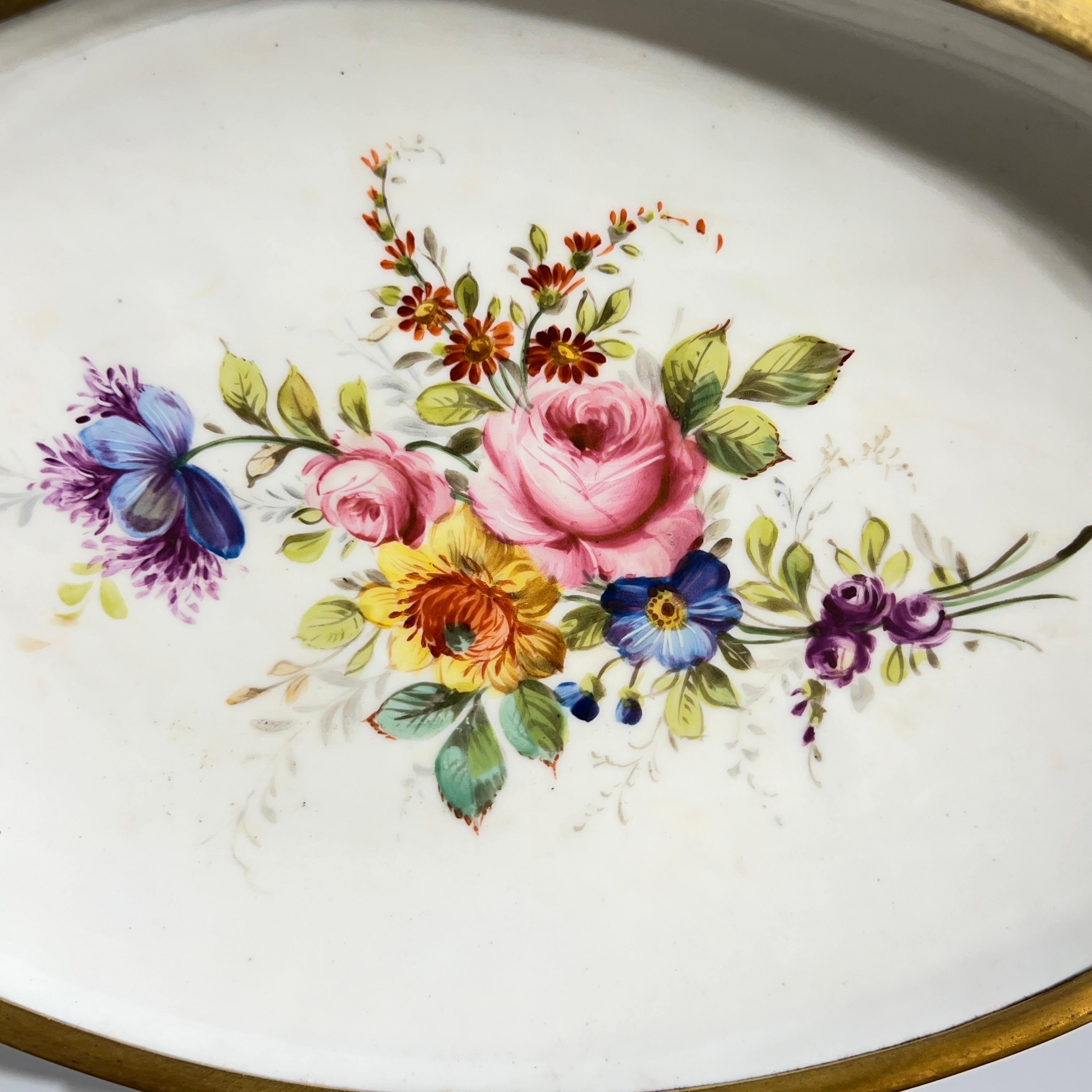 Antique French Napolionic  Sevres Style Porcelain Dresser Box / Jewelry Casket 8