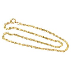 Antique French Necklace 18k 18 inches long