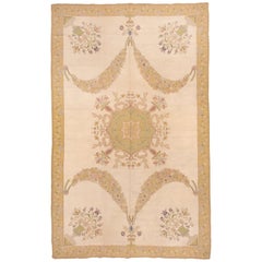 Antique French Needlepoint Carpet, circa 1900s