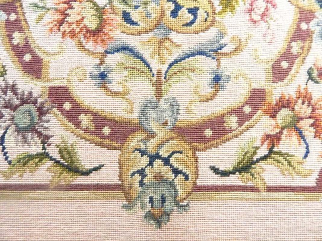 Tapestry Antique French Needlepoint Panel