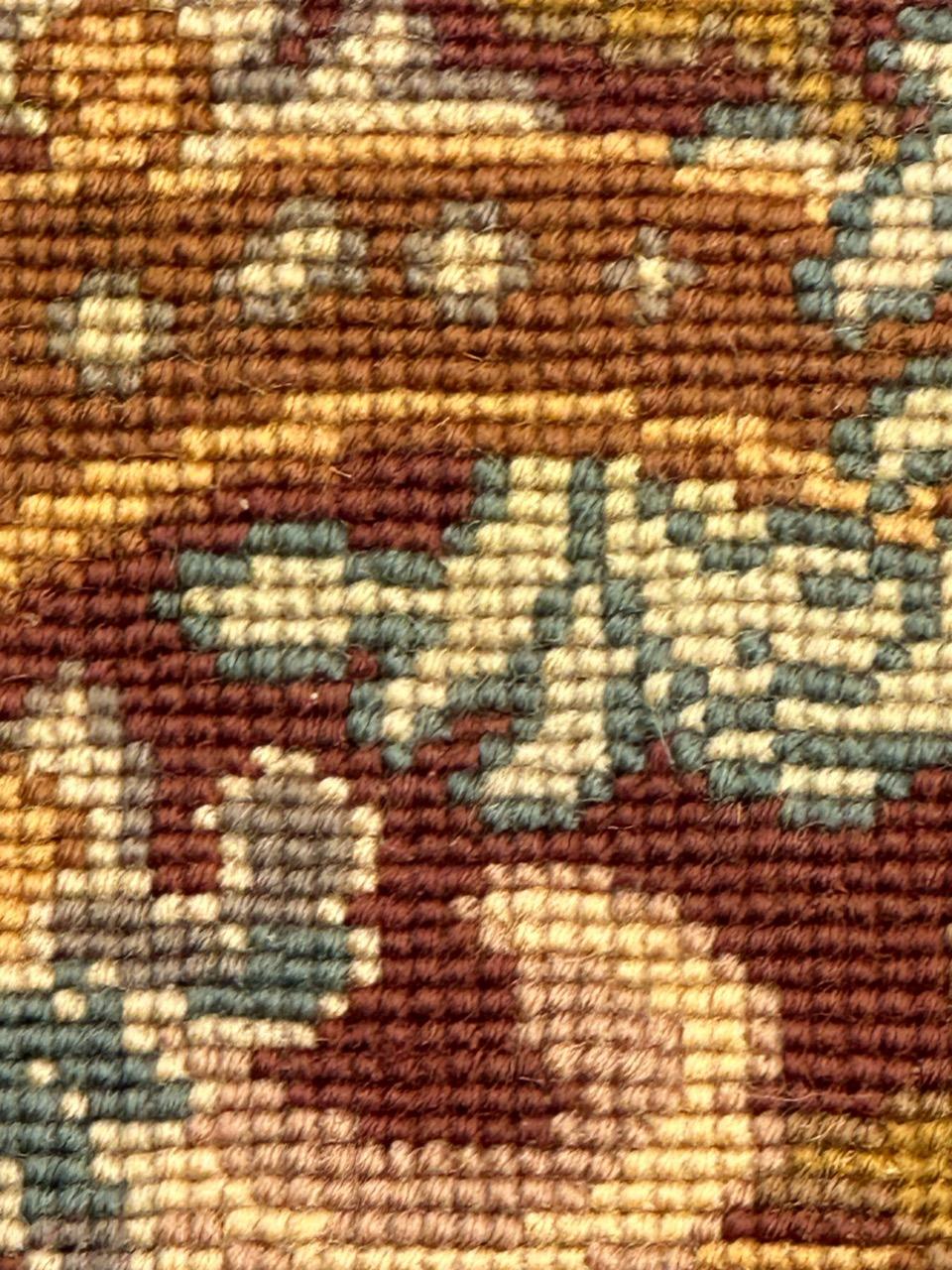 Antique french Needlepoint Panel o borde Tapiz en venta 2
