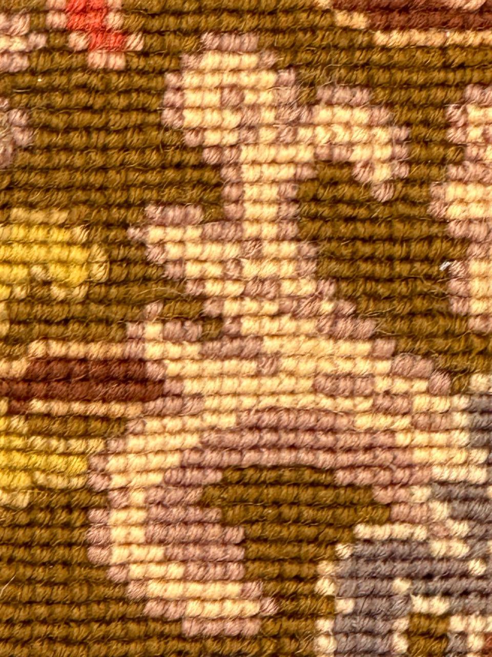 Antique french Needlepoint Panel o borde Tapiz en venta 3