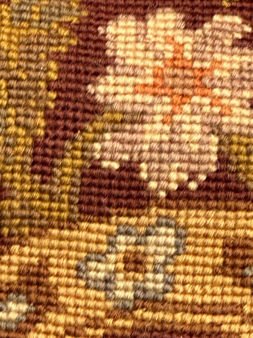 Antique french Needlepoint Panel o borde Tapiz en venta 3