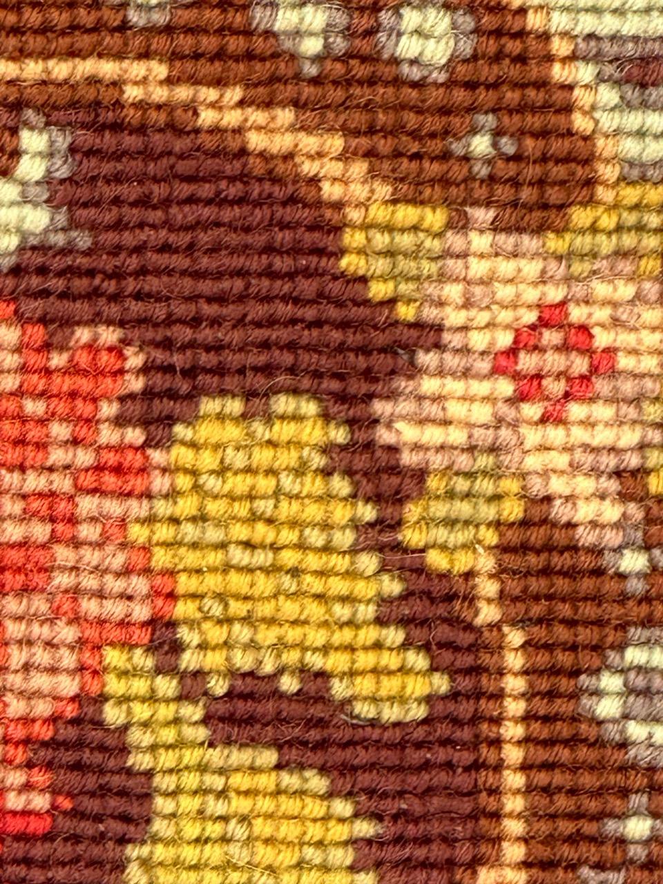 Antique french Needlepoint Panel o borde Tapiz en venta 4