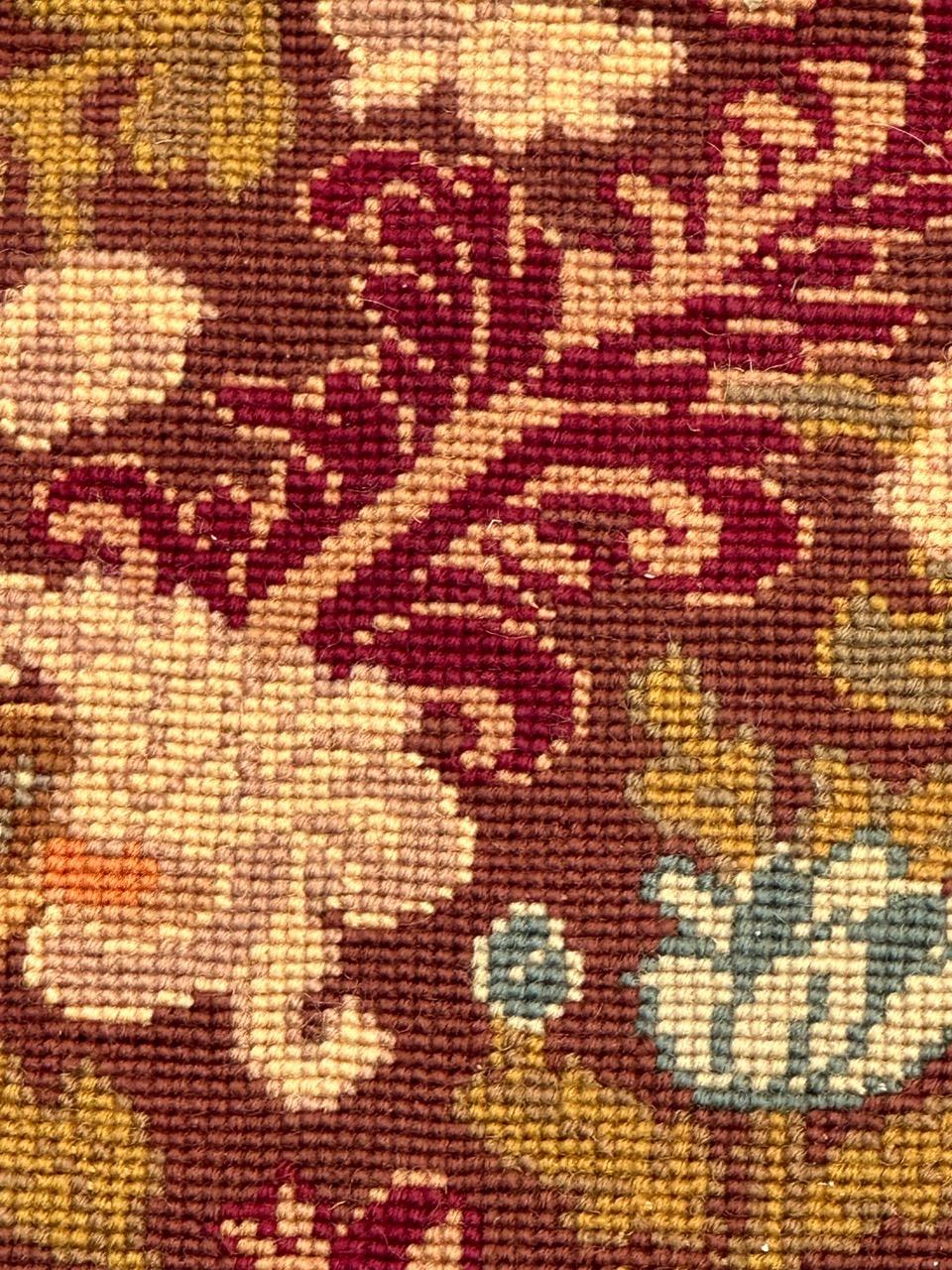 Antique french Needlepoint Panel o borde Tapiz en venta 4