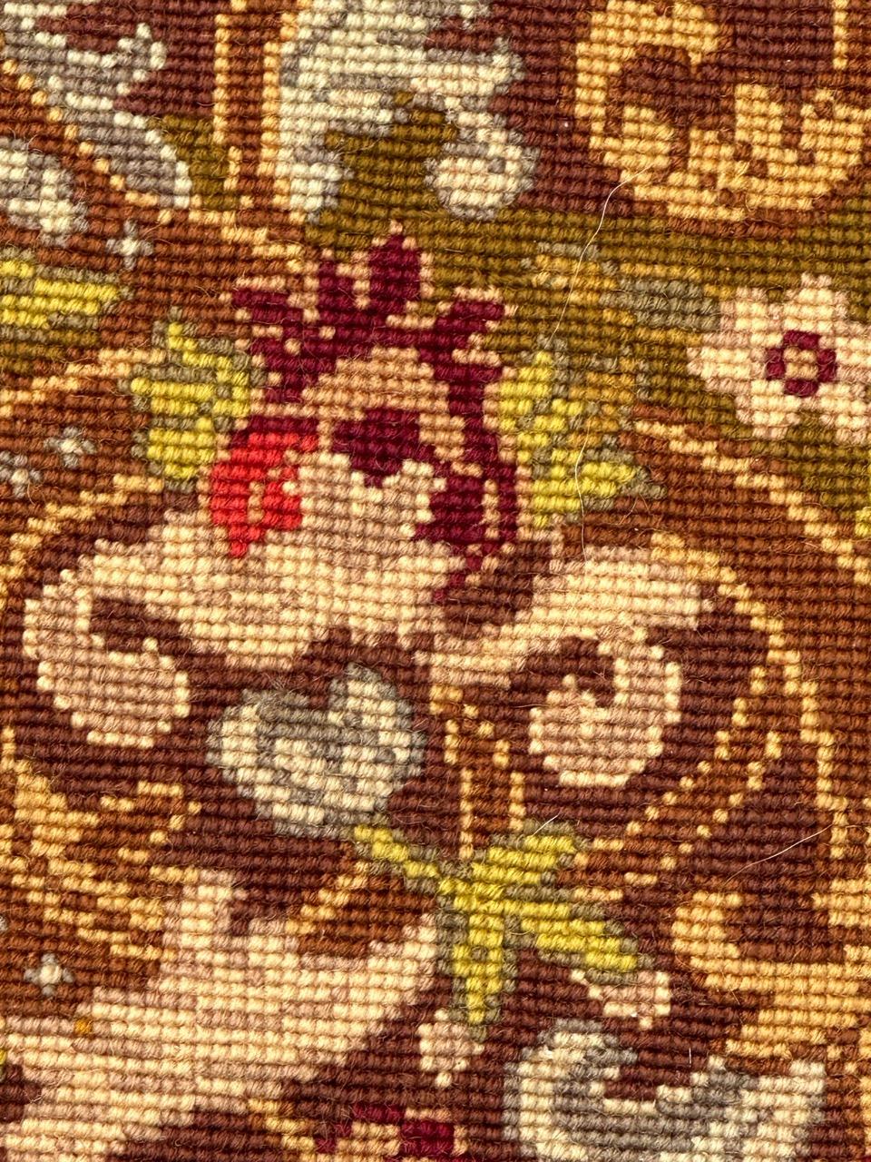 Antique french Needlepoint Panel o borde Tapiz en venta 7