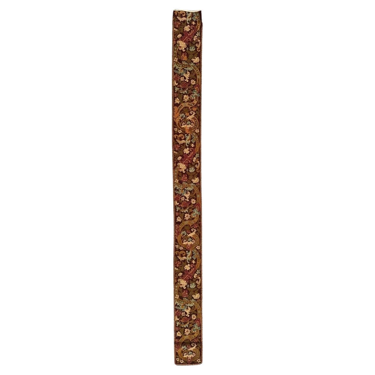 Antique french Needlepoint Panel or border Tapestry